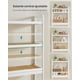 thumbnail image 2 of SONGMICS Mueble para Inodoro, Estante sobre Inodoro, Estantería de 3 Niveles, Estante Ajustable, Blanco Nube y Beige Natural, 2 of 5