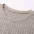 thumbnail image 5 of Robes d'Été pour Femmes 2025 Robe Longue en Tricot à Manches Bouffantes Col Rond Tunique Décontractée Beige TG, 5 of 5