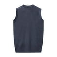 thumbnail image 4 of Male Sweater Autumn Winter New Knitted Vest Fashion Pattern Casual V Neck Sleeveless Wool Machine or Hand Wash, 4 of 4