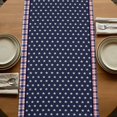 thumbnail image 5 of Table Runners 90 Inches Long Dress Scarves, Independence Day Farmhouse Coffee/Dining/Kitchen Table Runner for Living Room, US Flag Stars Spring Flowers Retro Blue 13x90 Inch, 5 of 9