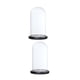thumbnail image 1 of 2x Tarro de Cristal de Campana para Decoración de Plantas de Jardín de Paisaje perfecl  Cúpula transparente con base de madera, 1 of 8