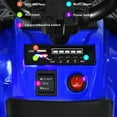 thumbnail image 6 of Costway Kids Ride On ATV Quad 4 Wheeler Electric Toy Car 6V Battery Power Led Lights, Blue, 6 of 8