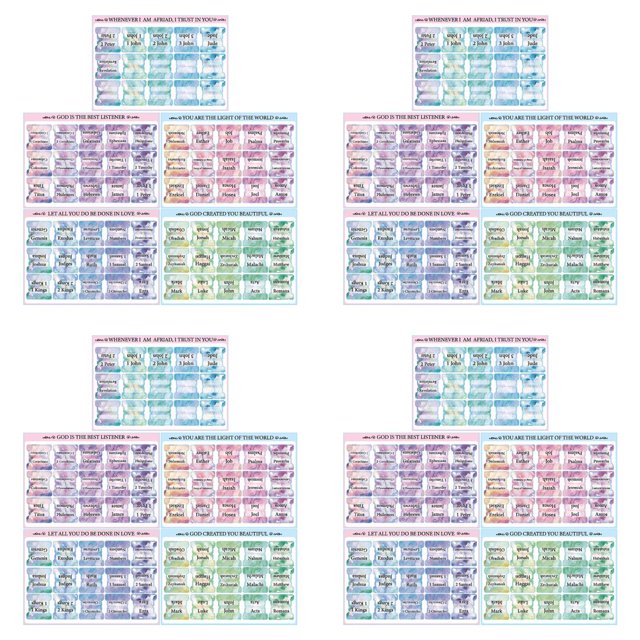 POINTERTECK 20pcs Laminated Bible Tabs (Large Print Easy To Read) Bible Journaling Supplies Bible Book Tabs Christian Gift Bible Index Tabs Easy To Read And Apply