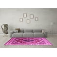 thumbnail image 3 of Ahgly Company Indoor Square Persian Pink Traditional Area Rugs, 5' Square, 3 of 4