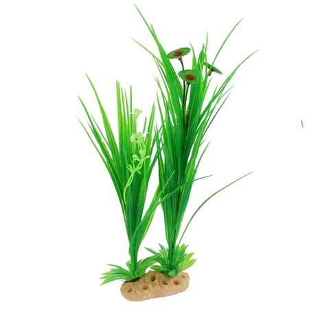 - Unique Bargains Aquarium Tank Green Long Leaf Grass 11.8