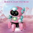 thumbnail image 3 of KIVDIT Robot Toys for Kids,Singing Dancing Walking Smart Robot Toys with Flashing Lights,Gifts for Boys Girls,Ages 3 -8,Pink, 3 of 8