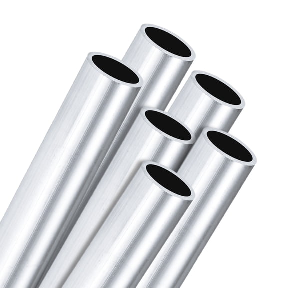Uxcell 6-Pack 6063 Aluminum Round Tube, 13mmx16mm(IDxOD) 100mm Length Straight Tubing