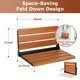 thumbnail image 4 of Asiento de ducha plegable, banco de ducha de teca plegable montado en la pared, 4 of 6