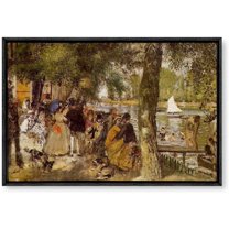 IDEA4WALL Framed Canvas Wall Art for Living Room, Bedroom La Grenouillere by Pierre-Auguste Renoir Canvas Prints for Modern Home Decoration Ready to Hang