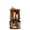 Brown-2 Tier, variant on 3 Tier Rotating Bookshelf Tower, Spinning Bookshelf, Revolving 360° Bookcase Storage Round Carousel, Vertical Rotate Turning Spiral Corner Organizer , White