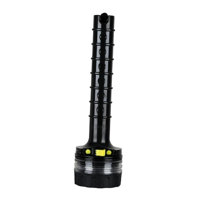 Linterna de buceo impermeable, luz LED superbrillante para buceo en barco Negro