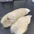 thumbnail image 4 of Ziurtnc Faux Raccoon Tail Keychain Soft Artificial Fur Tail Pendant Decorative Raccoon Tail Keyring Backpack Keychain Ornament Bag Decoration, 4 of 8