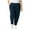 Navy, variant on Wyobmus Plus Size Joggers for Women Loose Fit Elastic Waist Sweatpants With Side Pockets Solid Color Jogging Sports Pants L-5X Black