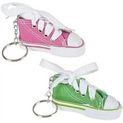 Rhode Island Novelty 3 Inch Chuck Sneaker Shoe Keychains Lot of 12 Assortments May Vary