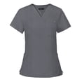 thumbnail image 5 of Ropa quirúrgica elástica con cuello en V y manga corta, traje de enfermera de hospital, ropa de lavado para sala de operaciones para mujer, 5 of 5