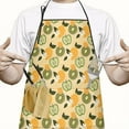 thumbnail image 2 of Yellow Lemon Fruit Mixed Fruits Yellow Apron-Garden Aprons for Women with Pockets-Cotton Linen Waterproof Kitchen Cooking Gardening Aprons Adjustable for Kitchen,Cooking,BBQ and Salon 33x27 Inch, 2 of 7