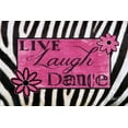 thumbnail image 2 of Rae, Marla 14x11 White Modern Wood Framed Museum Art Print Titled - Live, Laugh, Dance, 2 of 4