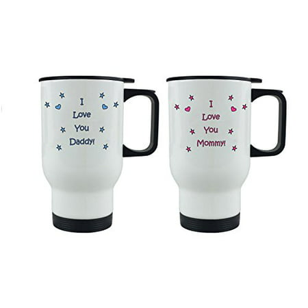 I Love you Daddy/Mommy Coffee Mugs with Gift Boxes Bundle - Expecting Daddy/Mommy, Father's Day/Mother's Day, World's Best Mommy/World's Best