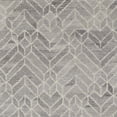 thumbnail image 3 of HomeRoots 512022 5 x 8 ft. Taupe Gray & Ivory Wool Geometric Hand Tufted Handmade Rectangle Area Rug, 3 of 4