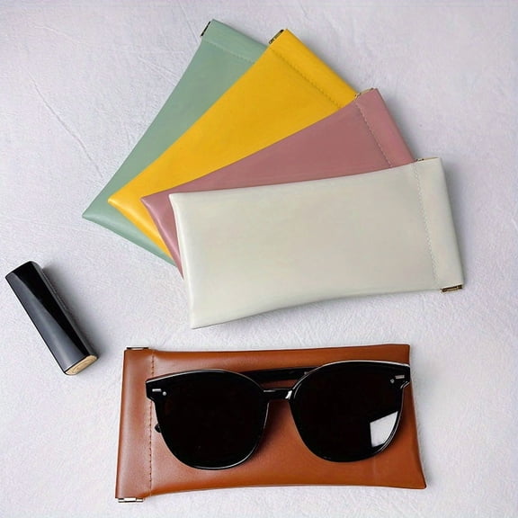 Travel Makeup Bag Organizer, Waterproof Leather Pouch Set for Cosmetics, Jewelry & Toiletries