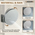 thumbnail image 3 of CASAINC 12.6 in. Wall Mounted Round Shower Heads 4-Spray Shower Faucet with Shower Head Knob in Brushed Nickel, 3 of 11