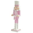 thumbnail image 1 of Puppet Statue Decorative Rhinestone Inlaid Excellent Pink Glitter Nutcracker Soldier Doll Toy Ornament, 1 of 5