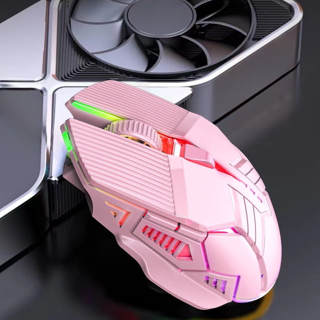 Gaming Mouse, Wired RGB Mouse, 4-Speed DPI Adjustment, Macro Programmable Buttons, USB Ergonomic Design, Customizable Lighting, Multi-Device Compatibility, PC Gaming Mouse