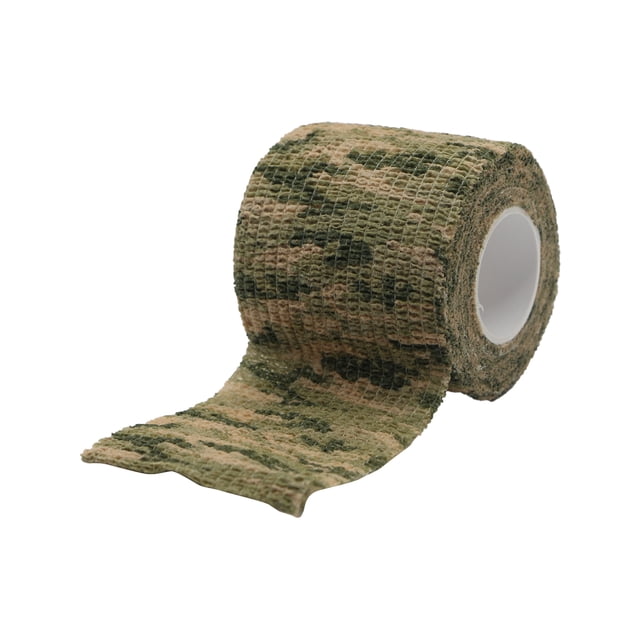 Visland 1 Rouleau de Ruban Camouflage Anti-Rayures Auto-Adhésif Largement Appliqué Ruban Militaire Extensible pour Extérieur