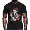 thumbnail image 2 of Camisetas para hombre, camisetas casuales de manga corta con calaveras para San Valentín, camisetas gráficas para adolescentes, niños y hombres., 2 of 8