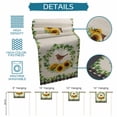thumbnail image 6 of Spring Eucalyptus Sunflower Table Runner 72 Inches, Farmhouse Birds Rustic Burlap Bed Runner Dresser Scarves Tabletop for Indoor Outdoor Parties/Ceremony/Banquet, 18" x 72", 6 of 8