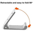 thumbnail image 4 of 5 Pcs Folding Hooks Wall Towel Hooks 90 Foldable Solid Aluminum Hook, 4 of 5