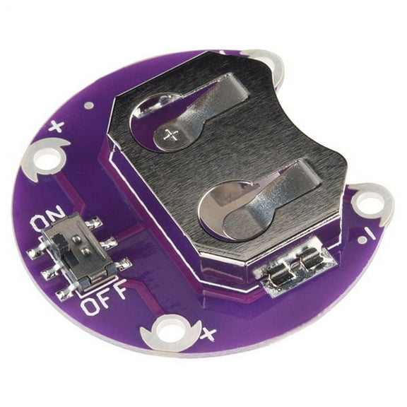 SparkFun Lilypad Coin Cell Battery Holder - Switched - 20mm