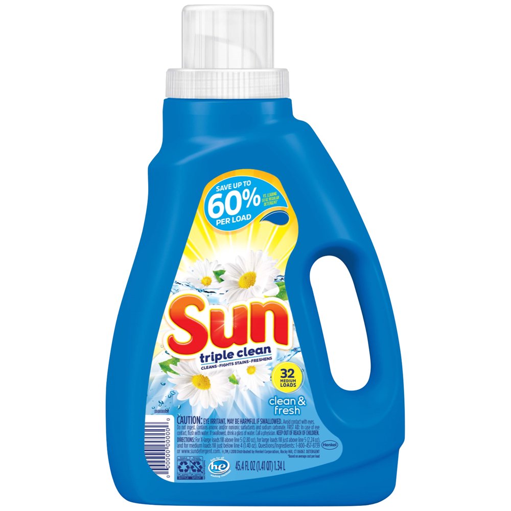 Sun® Triple Clean Clean & Fresh Laundry Detergent 45.4 fl. oz. Jug