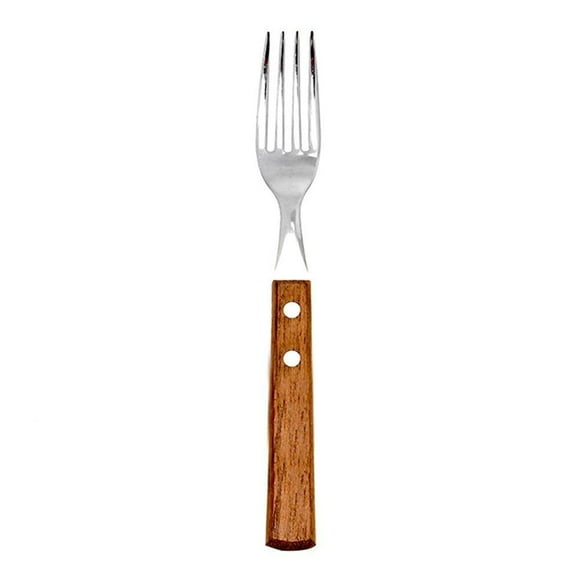 Tenedor de Acero Dynami con Mango de Madera