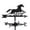 E, variant on Hearth & Gear Rooster Metal Wind Vane Customizable Family Surname Wind Vane Wind Direction Indicator Roof Mounted Wind Vane Courtyard Farmhouse Dome Outdoor Wind Vane Housewarmin Decorative Easter