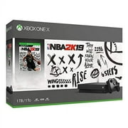 Microsoft Xbox One X 1TB NBA 2K19 Bundle - Digital download of NBA 2K19 - Black Controller & Xbox One X Console - Custom AMD Octa-core CPU - 12GB RAM 1TB HDD - 4K Blu-ray & Streaming