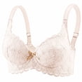 thumbnail image 7 of Nilvkv Underwire Bras for Women, Full Coverage Bras for Women, Thin Underwire Lift Anti Sag Push Up Cup Everyday Intimate Beige 38BC, 7 of 7