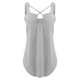 thumbnail image 3 of Playeras,Blusas y Tops,Ropa para Mujer Mujeres Tank Top Camisola sexy informal de color sólido para mujer Chaleco sexy (Grey, M), 3 of 6