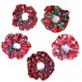 thumbnail image 3 of 5pcs/Set Navidad Scrunchies Bobbles Elásticos Bandas Para El Cabello Scrunchy Cuerdas Para El Cabello Sunnimix Scrunchies Navidad, 3 of 8