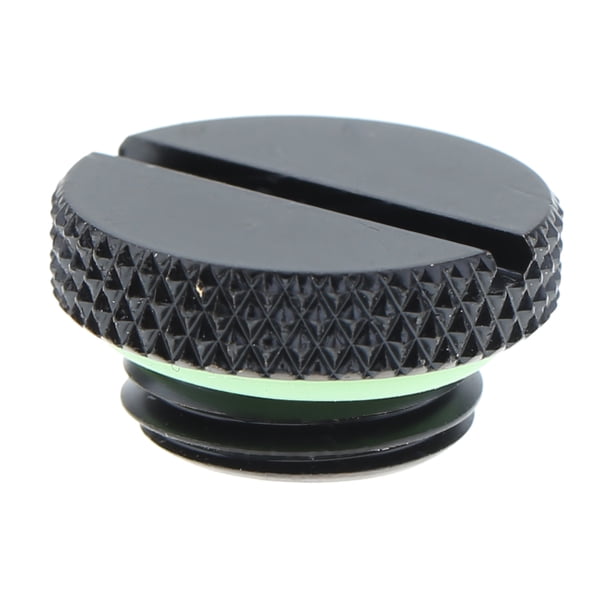 Accesorios para computadoras Tapón de perfil bajo de rosca G1/4 para depósito de radiador de refrigeración por agua, PC negra FLhrweasw El nuevo