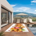 thumbnail image 3 of Fall Pumpkins Outdoor Rug for Patio/Deck/Porch, Non-Slip Large Area Rug 5 x 8 Ft, Thanksgiving Sunflowers Maple Country Fruit Indoor Outdoor Rugs Washable Area Rugs, Camping Rug Carpet Runner, 3 of 8