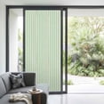thumbnail image 3 of Sage Green Striped Window Privacy Film, Modern Simple Farmhouse Beige Static Cling UV Sun Blocking Heat Control Window Tint Day and Night, Non-Adhesive One Way Windows Privacy Cover 35.4''x78.7'', 3 of 7