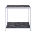 thumbnail image 2 of Picket House Furnishings Lennon metal Frame End Table in Charcoal/Chrome, 2 of 8