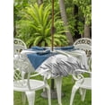 thumbnail image 3 of Outdoor Tablecloth with Umbrella Hole for Patio/Picnic/Party/Camping, Sage Green Leaves Waterproof Table Cloth Round Cover Washable, Willow Leaf Country Botanical Branches (Dia 54"), 3 of 8
