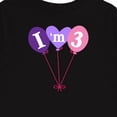 thumbnail image 4 of Inktastic 3rd Birthday Balloons 3 Year Old Girls Long Sleeve Toddler T-Shirt, 4 of 5
