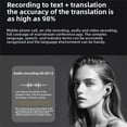 thumbnail image 4 of Bluetooth AI Translation Earbuds, Real-Time Translation, Noise Cancelling, Translate 140 Languages, LCD Touch Screen, No Subscription Life Time Free2025新款跨境智能ai翻译蓝牙耳机入耳式骨传导运动蓝牙无线小耳机, 4 of 9