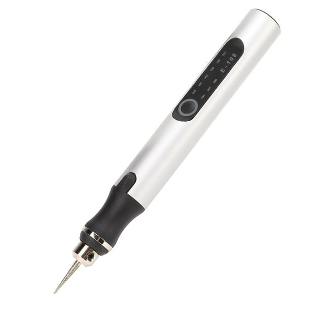 Pen Con Grabado Eléctrico, Grabador Inalámbrico Herramienta Giratoria USB Para Joyas De Plástico De Madera De Vidrio De Vidrio De Metal.