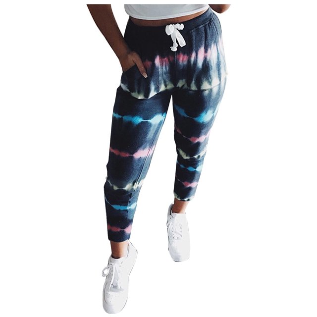 Pantalones Casuales de Mujer Pantalones Casuales de Cintura Alta Elásticos Cómodos Odeerbi ODB-6