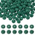 thumbnail image 1 of 105 Pcs 10mm Perlas de arcilla con strass para hacer joyería, perla de bola de disco al por mayor para pulsera, collar, arete, manualidades, decoración DIY, verde oscuro, 1 of 7