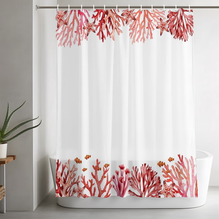 fish shower curtains bath accessory sets Killer Whale Orca Curtain Set Teal Blue Beach Coastal Ocean Shower Curtain 72"Wx72"L,Starfish Octopus Bathroom Accessories Underwater Creature Coral Curtain,Kawaii Shower Curtain : Home & Kitchen ensuring the colors remain bright and fade 3D Ocean Fish Shower Curtain